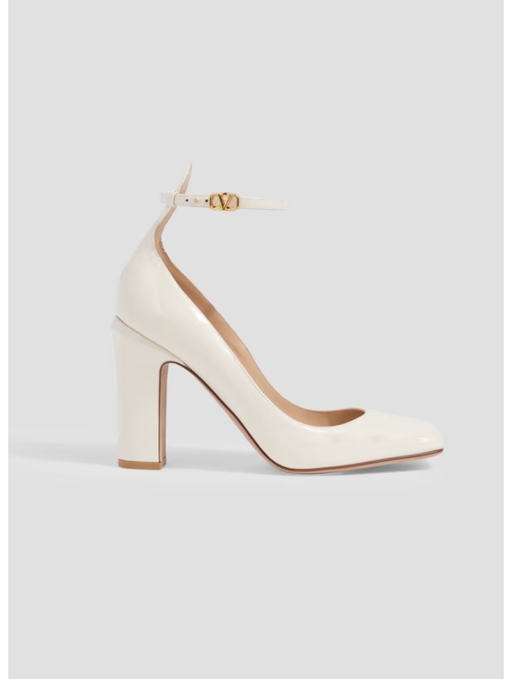 NEW VALENTINO GARAVANI Tan-Go Patent-leather pumps (EU size 37)